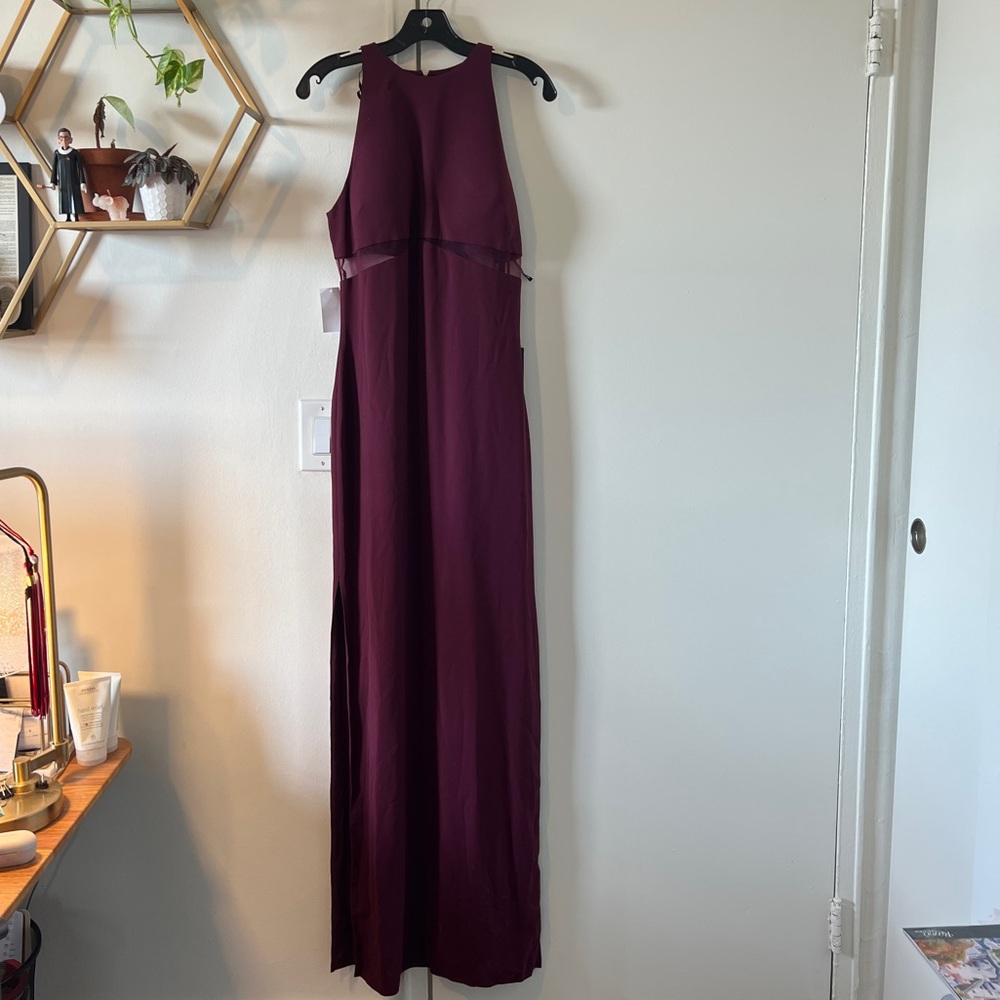 Vera Wang Aurore Gown In Burgundy